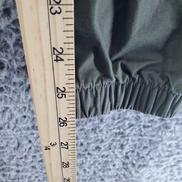 Gap Pants Womens Medium Moss Green Woven Elastic Cuffs Drawstring Jogger - Picture 7 of 10